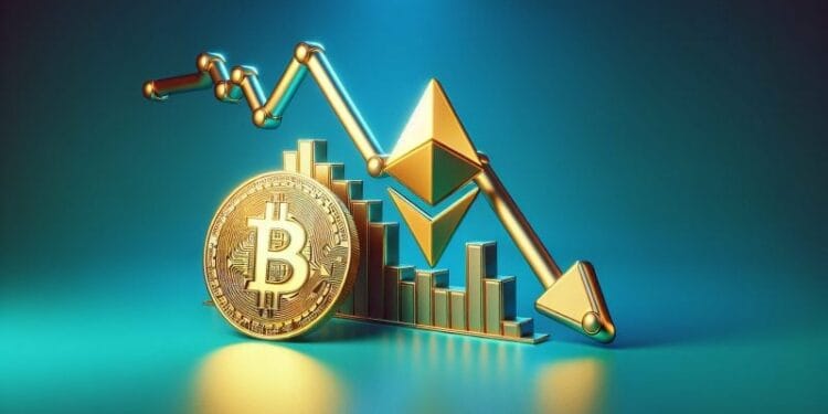 Bitcoin and Ether drop as US stagflation fears resurface