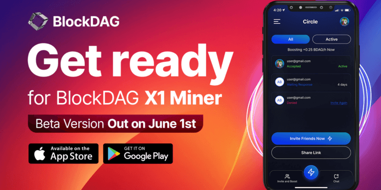 BlockDAG’s X1 app debut & NuggetRush listed on Uniswap