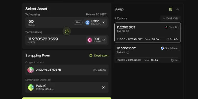 Talisman Brings Extra Customers and Liquidity to Polkadot with Cross-Chain Swaps