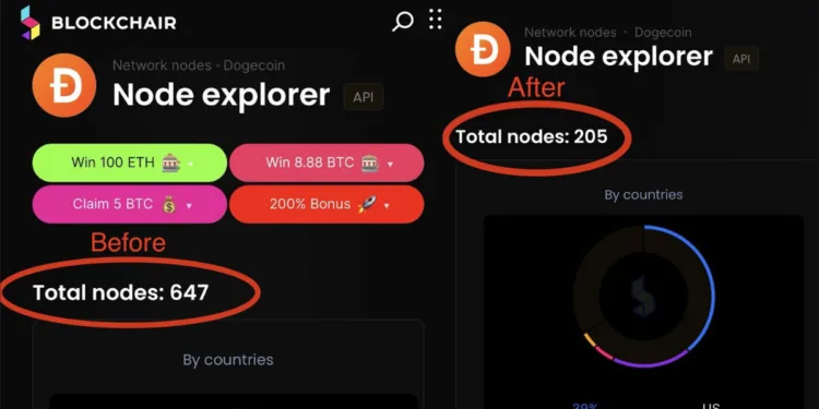 Dogecoin Flaw Exploited, Hacker Crashes 69% of Energetic Nodes – CryptoNinjas