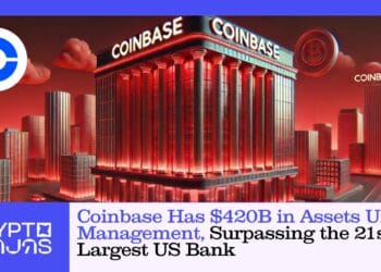 Coinbase Has $420B in Belongings Beneath Administration, Surpassing the twenty first Largest US Financial institution – CryptoNinjas