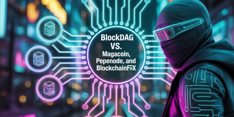 BlockDAG Overcome MAGACOIN, Pepenode & BlockchainFX