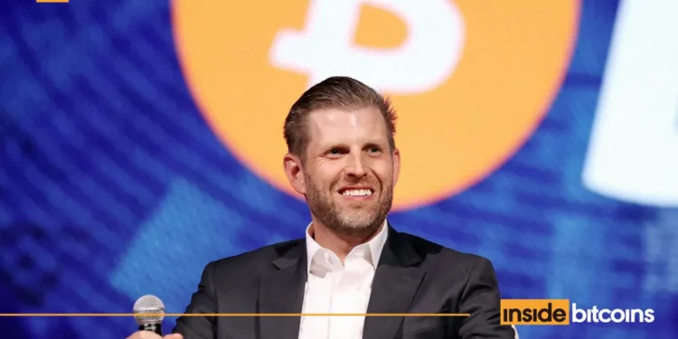 Now Is A “Nice Time To Purchase Bitcoin,” Eric Trump Says